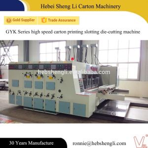 High Speed Printing Slotting Die Cutting Machine CE ISO Certificate