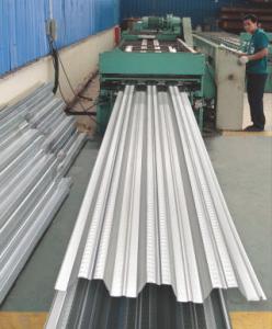 China Galvanized Corrugated Steel Roofing Sheets / Floor Deck For Muti - Floor Buildings factory