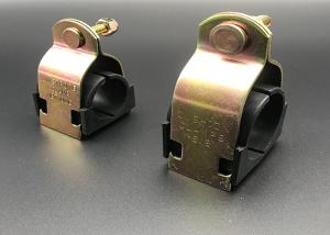 China Stainless Steel 304 1-1/8'' Custom Yellow Zinc Unistrut Cushion Clamp factory