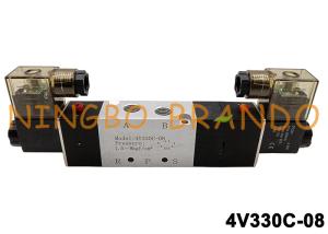 China Airtac Type 1/4'' 4V330C-08 Solenoid Air Valve 5 Position 3 Way factory