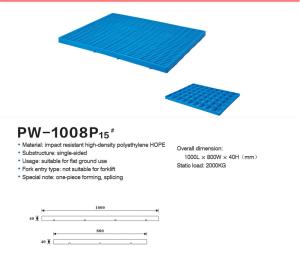 China Non Slip Reusable Plastic Pallet With Minimum Order Quantity factory