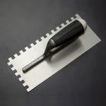 Rubber Handle 1*1cm Toothed Stainless Steel Plaster Trowel