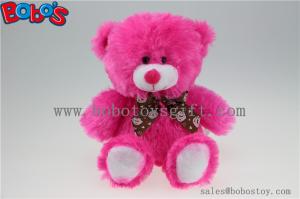 China 20cm Hot Pink Lips Plush Bear Toy as Valentine Promotional Gift factory