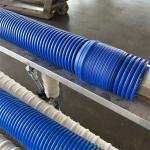 Low density Double Wall Corrugated Pipe Machinery 50-160mm HDPE Pipe Extrusion