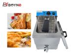 3.3kw Commercial Kitchen Cooking Equipment Fast Food Shop 12L Oil Tank Electric