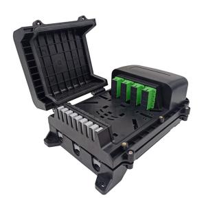China Pole Mounted Fiber Optic Distribution Box SC 16 Cores Or LC 32 Cores Adapter factory
