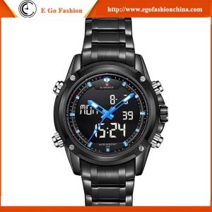 China Naviforce Watch LED Light Stainless Steel Watch Man Quartz Watches Business Sports Watch factory