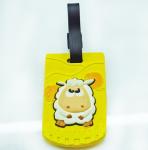 Wholesale custom 3D soft PVC luggage tag,bag tag for travel