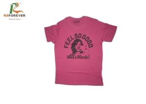 China Screen Printing Round Non Shrinking T Shirts , 100 Percent Polyester Shirts 180 Grams factory