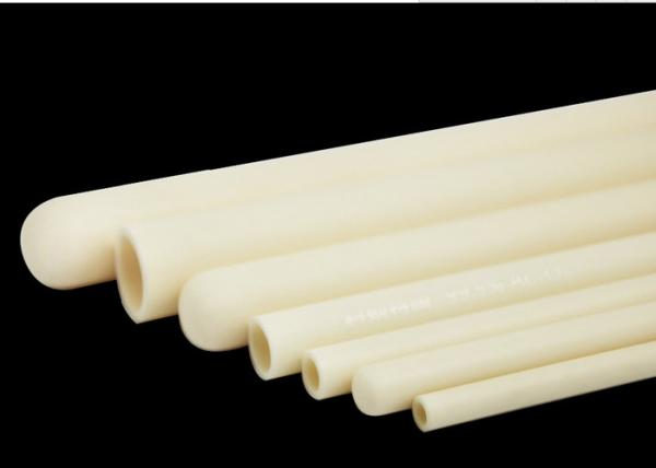 Thermocouple Protection Tubes Ceramic Tube Open Both Ends And Closed Ceramic