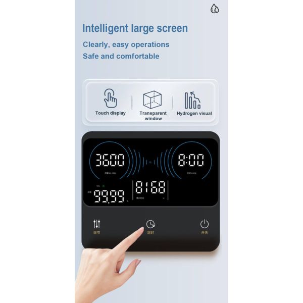 Medical Grade Hydrogen Inhalation Machine 3600ml/min with 8000h Lifespan