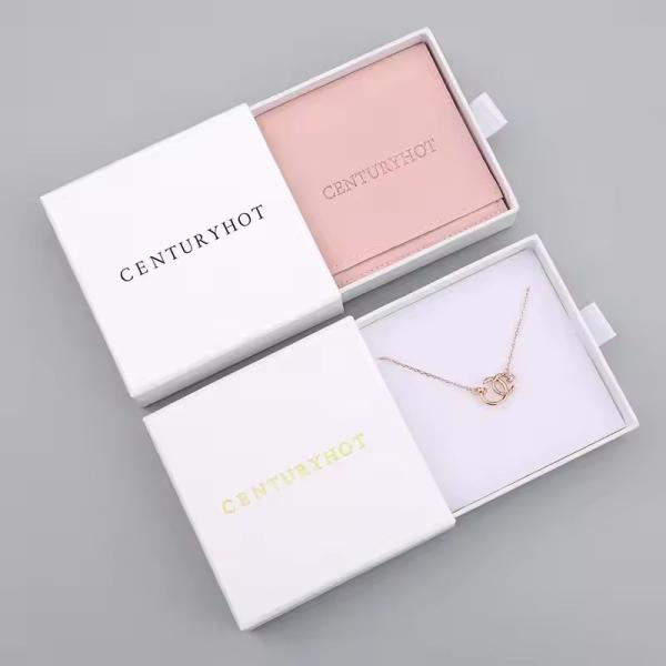 Recyclable Jewelry Packaging Box Earrings And Necklaces Cardboard Jewelry Gift