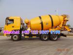 LHD & RHD 6x4 Tri-Ring 375HP 8--12CBM concrete cement mixer truck for Ghana
