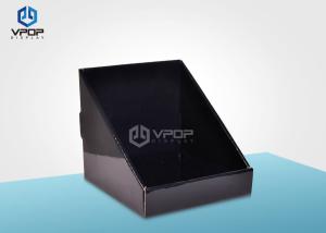 China Retail Store Black PDQ Counter Display Black Colour With CMYK Full Color Printing factory