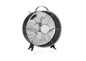 China 2 Speed 25W 9 '' Retro Desk Fan Air Cooler , Low Noise Metal Tabletop Fan factory