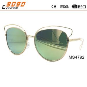 China Hot Sale Mirrored Metal Sunglasses , UV 400 protection lens,suitable for men and women factory