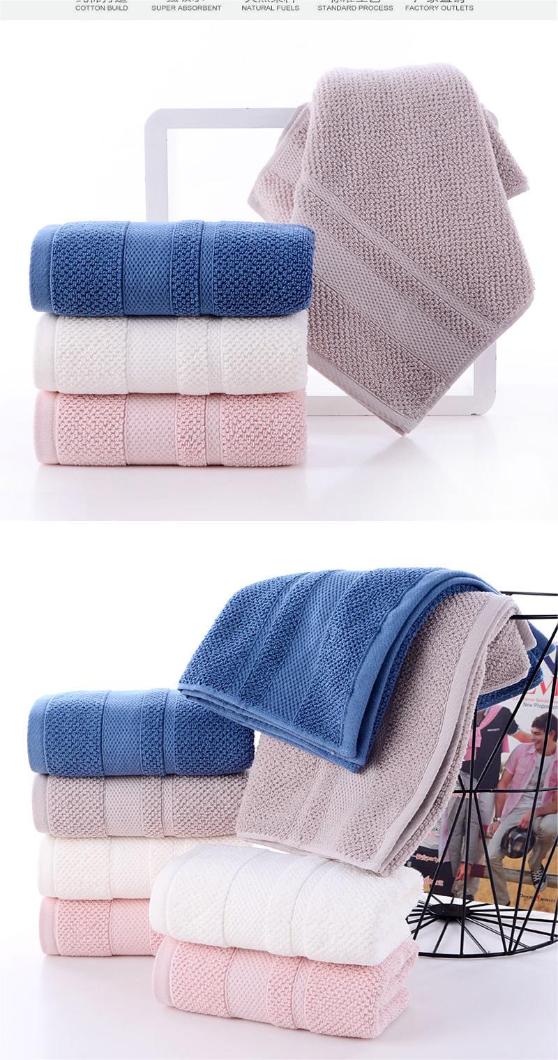 Thick and Durable Antibacterial Facial Towel Made of 100% Pure Cotton for All Ages
