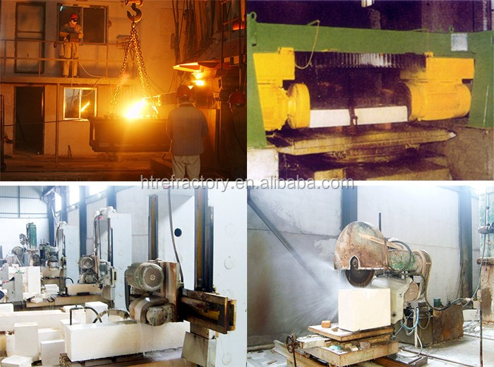 AZS Brick 33 36 41 Refractory Brick for Glass Furnace Fused Cast AZS Refractories