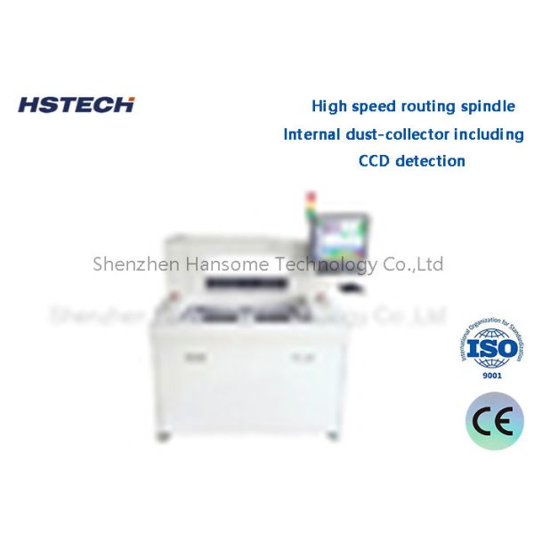 China CCD Detection High Speed Routing Spindle Internal Dust-Collector Including PCBA Router Machine factory