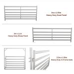 30X60mm Oval Rail Tube Durable Sheep And Goat Panels Metal Farm Fencing