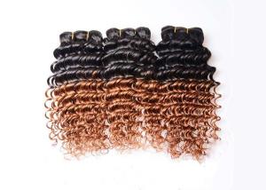 China Ombre Virgin Brazilian Hair Deep Wave Two Tone Ombre Hair Extensions 1b/30 factory