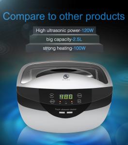 China Fully Sterilizing 40kHz 2500ML Ultrasonic Watch Cleaner factory