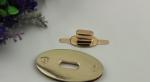 New arrival zinc alloy gold color oval type fashion wild handbag twist locks
