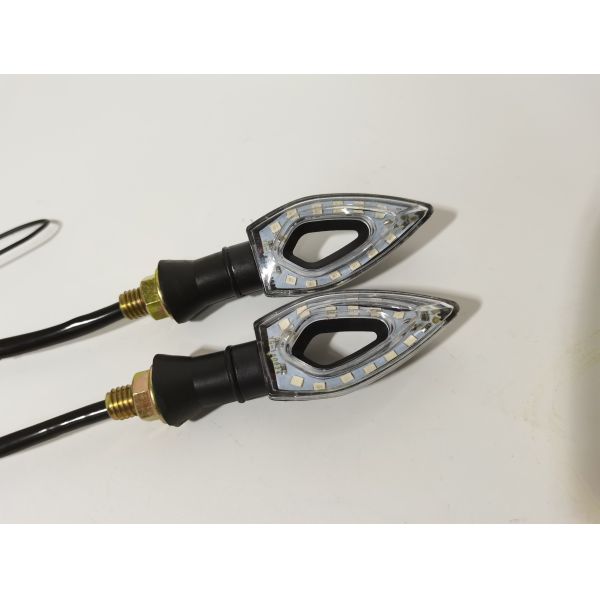 China CD-111 LED Turn Signal Indicators Light Hollow diamond Indicator Lamp for Motorcycle factory