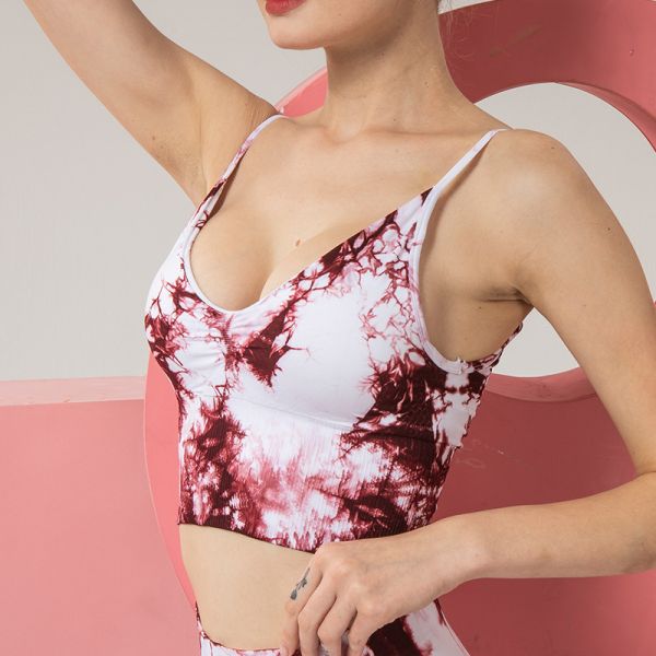 Strapless Womens Longline Sports Bra Seamless Multicolor Patterned