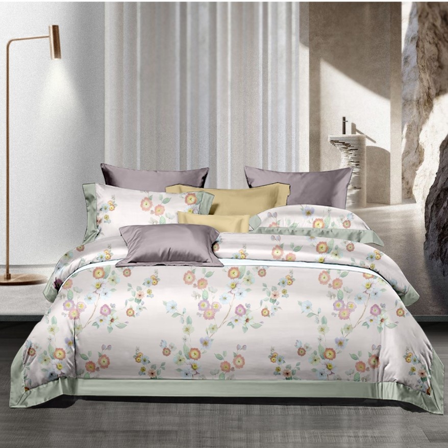 Customized Color 3D Digital Printed Bedroom Bed Sheets Bedding Set for Customized Style
