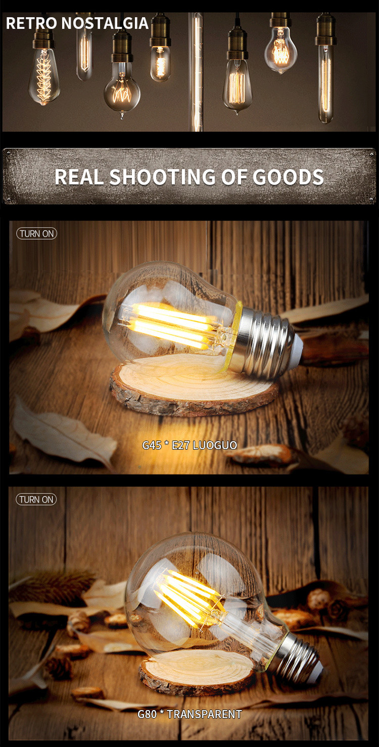 LED Bulb Retro Tungsten Bulb E27 Screw St64 Antique Bulb