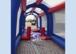 Outdoor commercial Kids N adults inflatable football assault course for