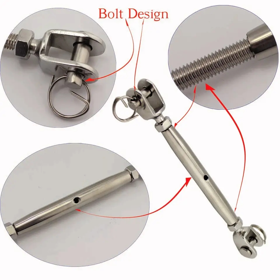 Other Rigging Hardware Stainless Steel Tension Jaw Jaw Close Body Turnbuckle
