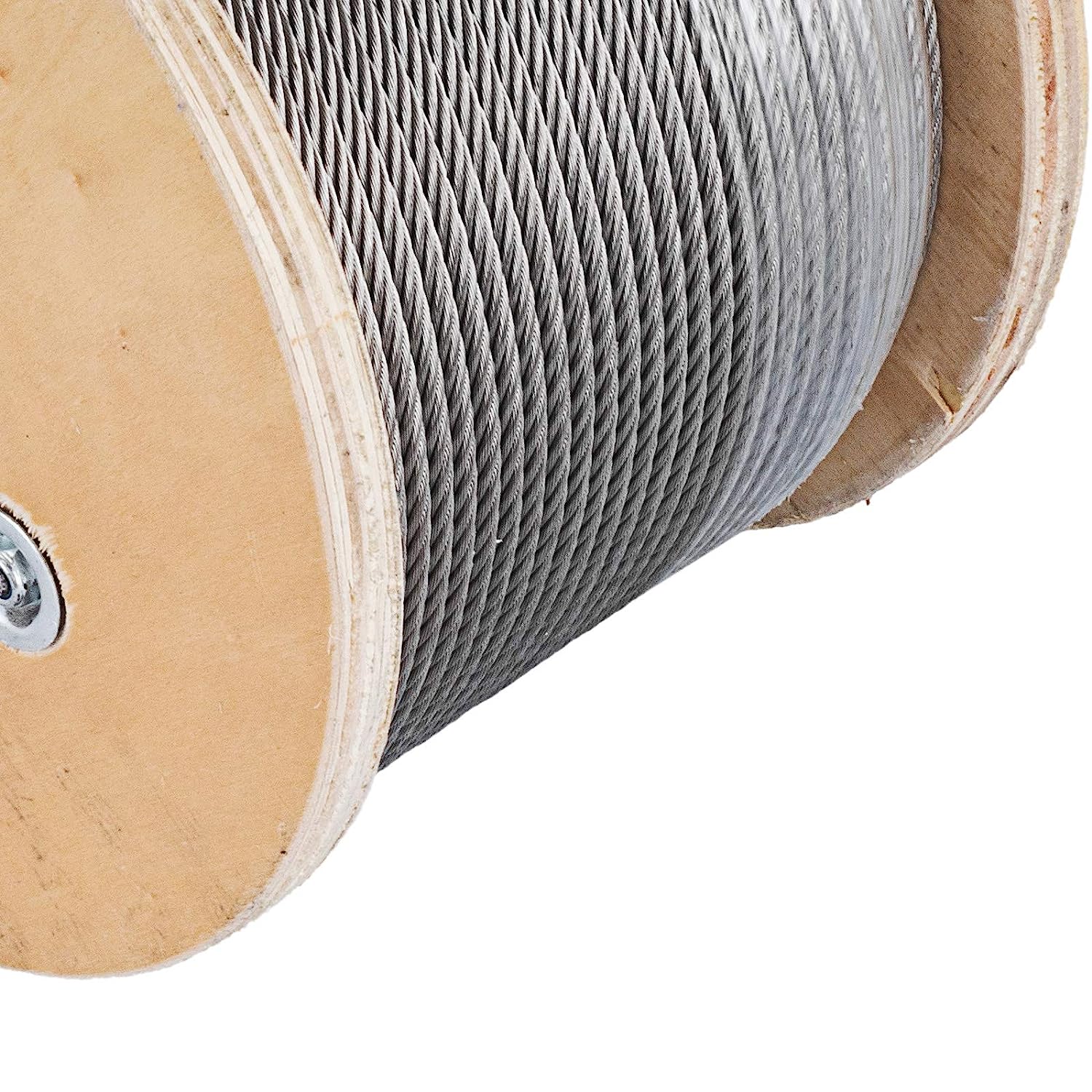 Non-coated 250FT Wire Rope Cable For Railing 7x7 7x19 1/8" Stainless Steel T316 Aircraft Deck Railing Cable