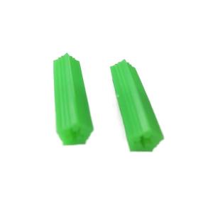 China 12mm Plastic Plug Anchors Green Impact Resistance factory