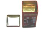 Square Shape Popcorn Gift Cans , Popcorn Tin Can Food Grade Safe Material