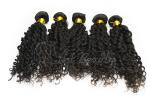 Deep Curly 5A Virgin Brazilian Long Hair Extensions For Woman
