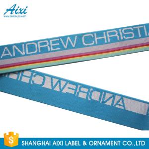 China Wide Nylon / Polyester / Cotton Underwear Elastic Band With Custom Logo factory