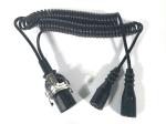 24V Adaptor Trailer Cable Electrical Coiled With Moulded Plug ISO1185/3717