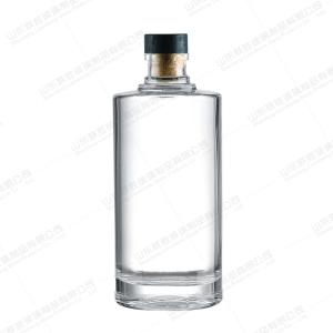 China Clear Customized 500ml Glass Bottles for Liquor Spirits Rum Absolute Tequila Gin factory