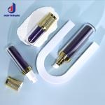 Dark Blue PET Acrylic Bottles Luxury For Facial Cleanser Serum Lotion And Cream