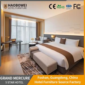 China Five Star Furniture Custom Hotel Ash Wood Frame Modern Luxury Style King Size Bedroom Set factory