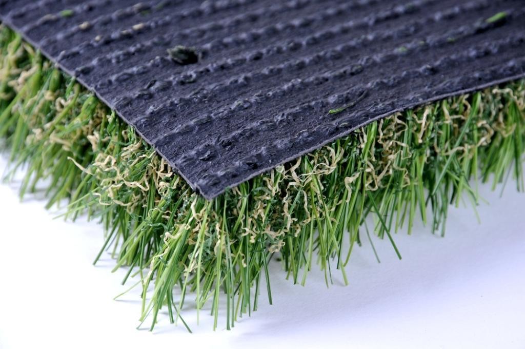 High Density Hybrid Artificial Grass Indoor / Outdoor Landscaping For Pets Mats 35mm Excellent Water Permeability