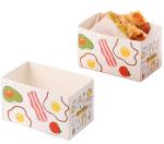 Recyclable Food-Grade Kraft Burger Boxes Multi-Purpose Pizza Sandwich Packaging