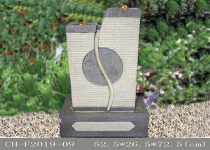 China Yin Yang Eight Trigrams Led Water Fountain Sandstone Color factory