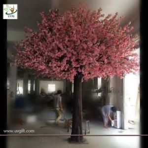 China UVG CHR08 Big fake flowering cherry tree wholesale for garden decoration factory