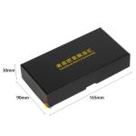 Keychain Gift Box with Lid Custom Logo Black Paper Cardboard Packaging Free