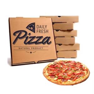 China Custom Order Paper Cardboard Pizza Box Wholesale For Eco-friendly Packaging factory