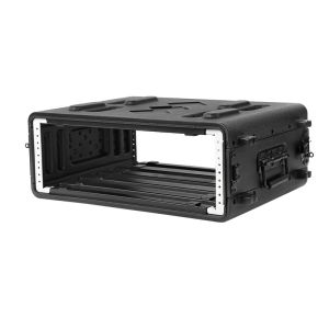 PE 15 Depth 3U Flight Rack Case Black REACH 220 For Microphone Receiver