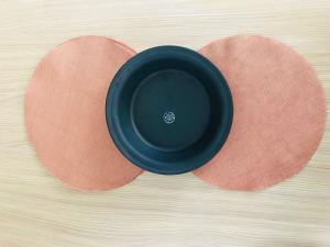 China Polyester Fabric Reinforced Rubber Diaphragms In Membrane / Rubber Moulds factory